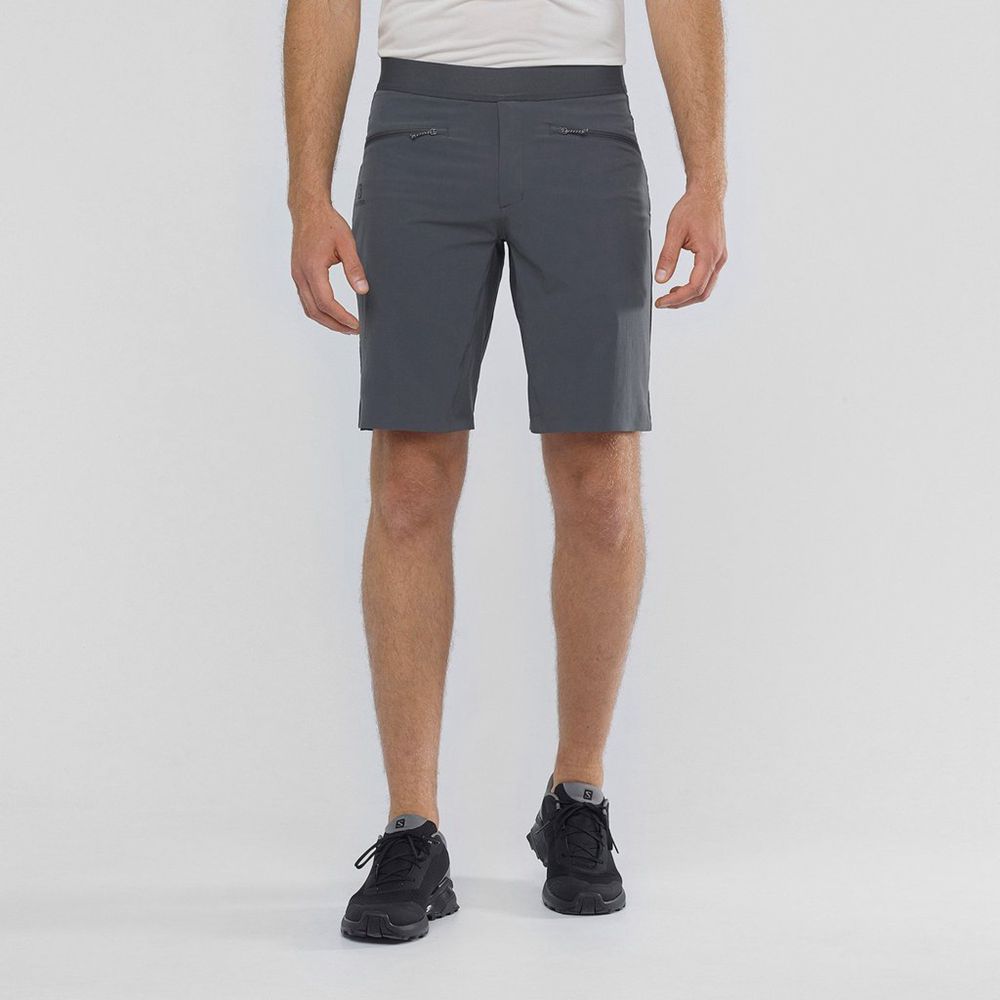 Salomon Singapore Mens Shorts - WAYFARER PULL ON Black | 61842-NDJK